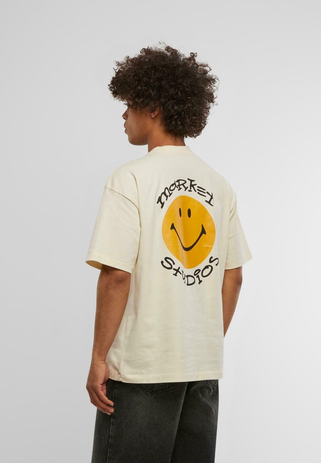 

Футболка с принтом SMILEY ARC Market, кремовый