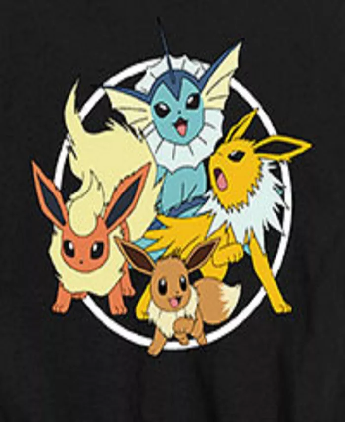 Футболка с принтом Pokémon для подростков Pokemon, черный — фото 3