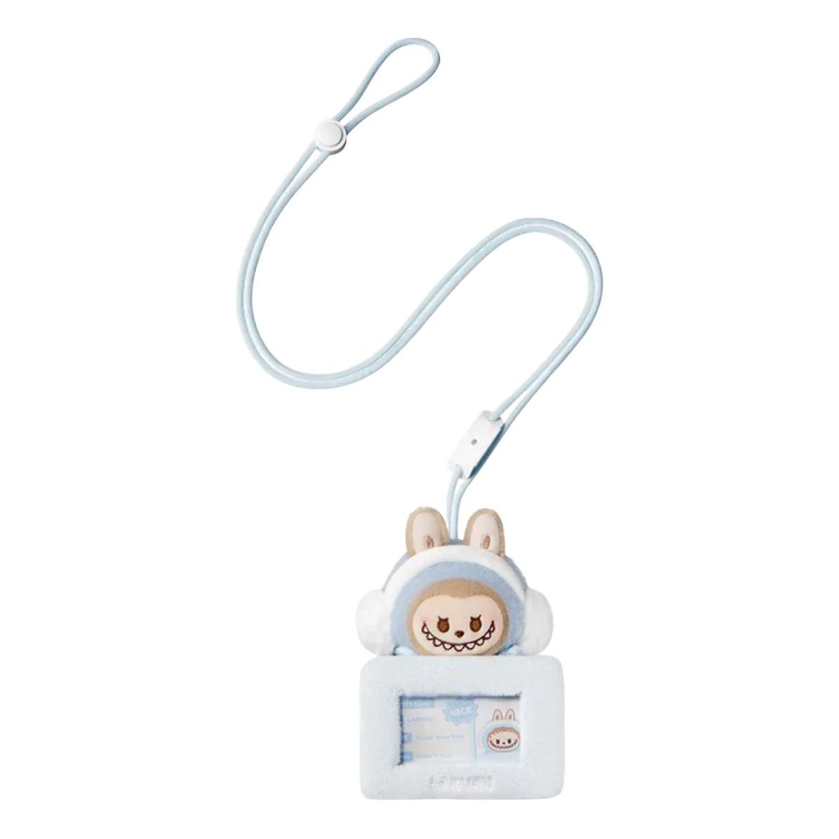 

Подвеска-держатель для карт Pop Mart Pop Bean Fluffy and Cozy Card Holder Pendant 'Labubu Toasty Snow Baby'