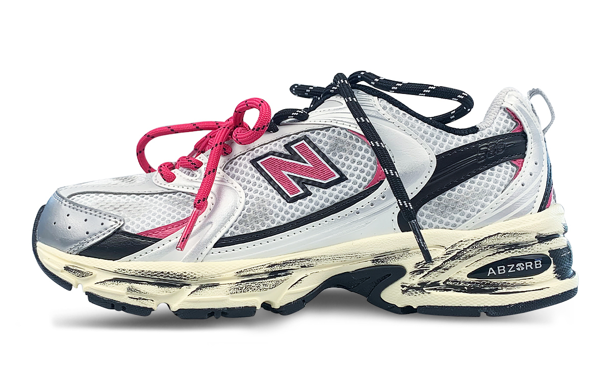 

New Balance Кроссовки для бега NB 530 Cushioning, Wear Resistant Low top Unisex Silver Black
