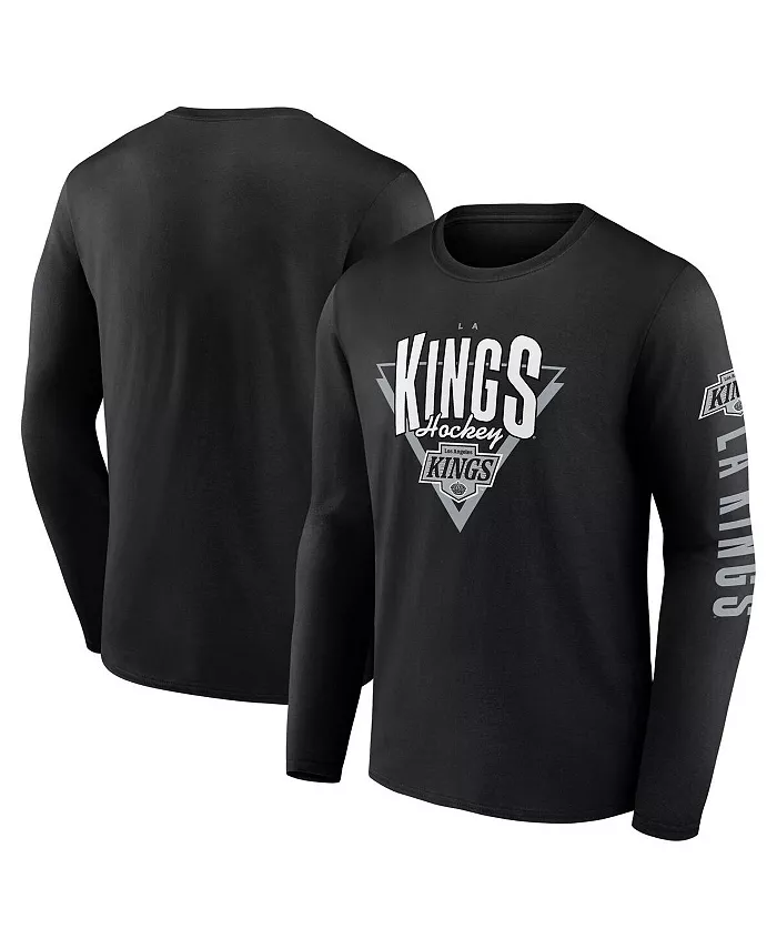 

Мужская черная футболка с длинным рукавом Los Angeles Kings Headline Fanatics