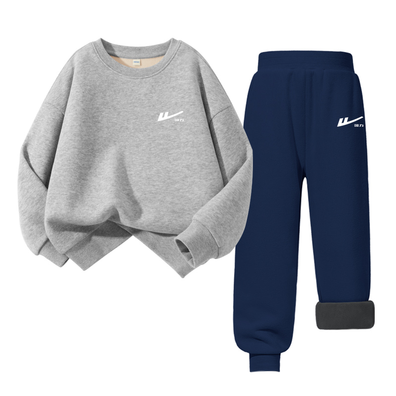 

Детская повседневная спортивная одежда с круглым вырезом Moderate WARRIOR, серый/h return белый k-темно-синий/h return белый k