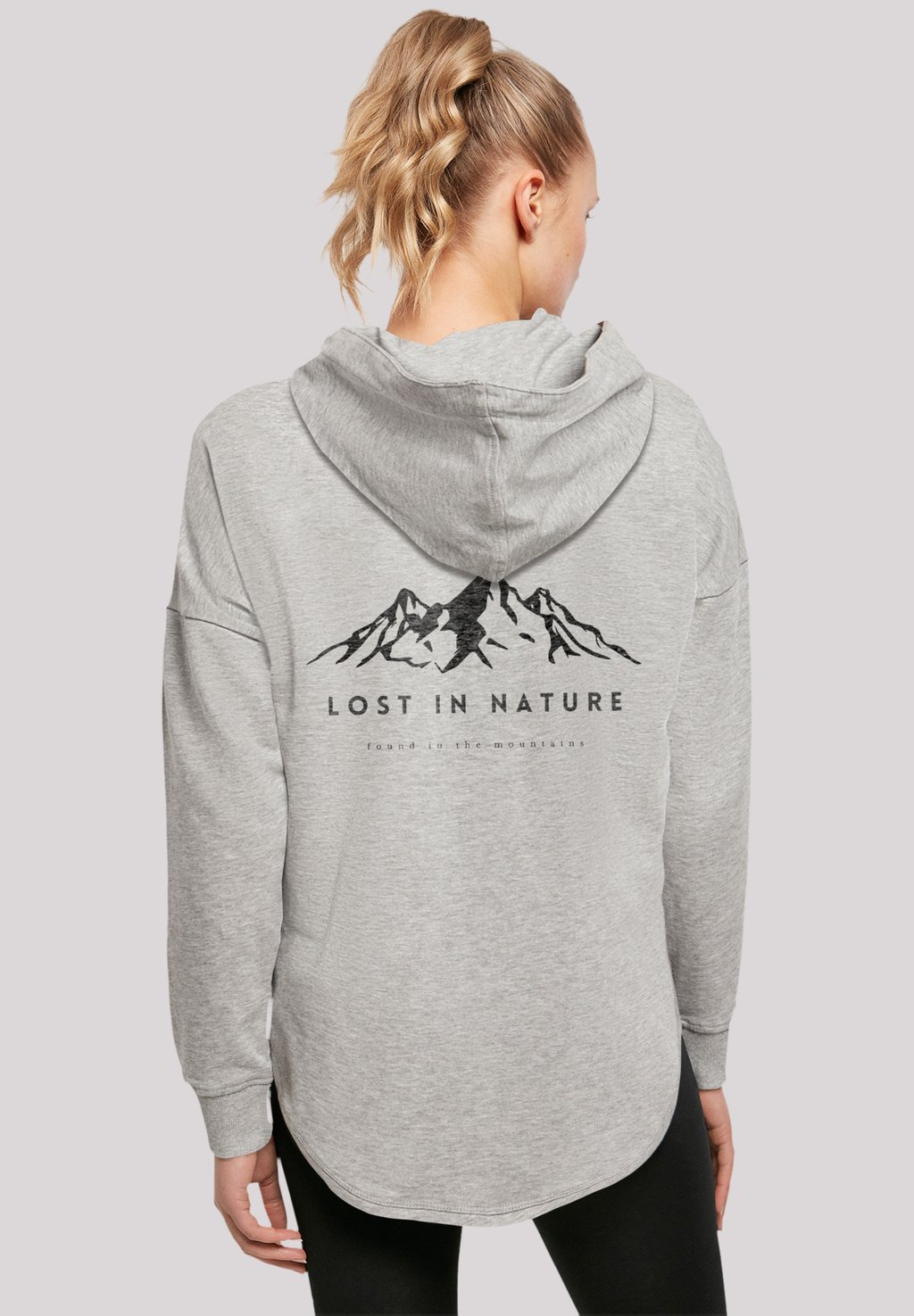 

Топ с длинными рукавами LOST IN NATURE - Hoodie F4NT4STIC, серый