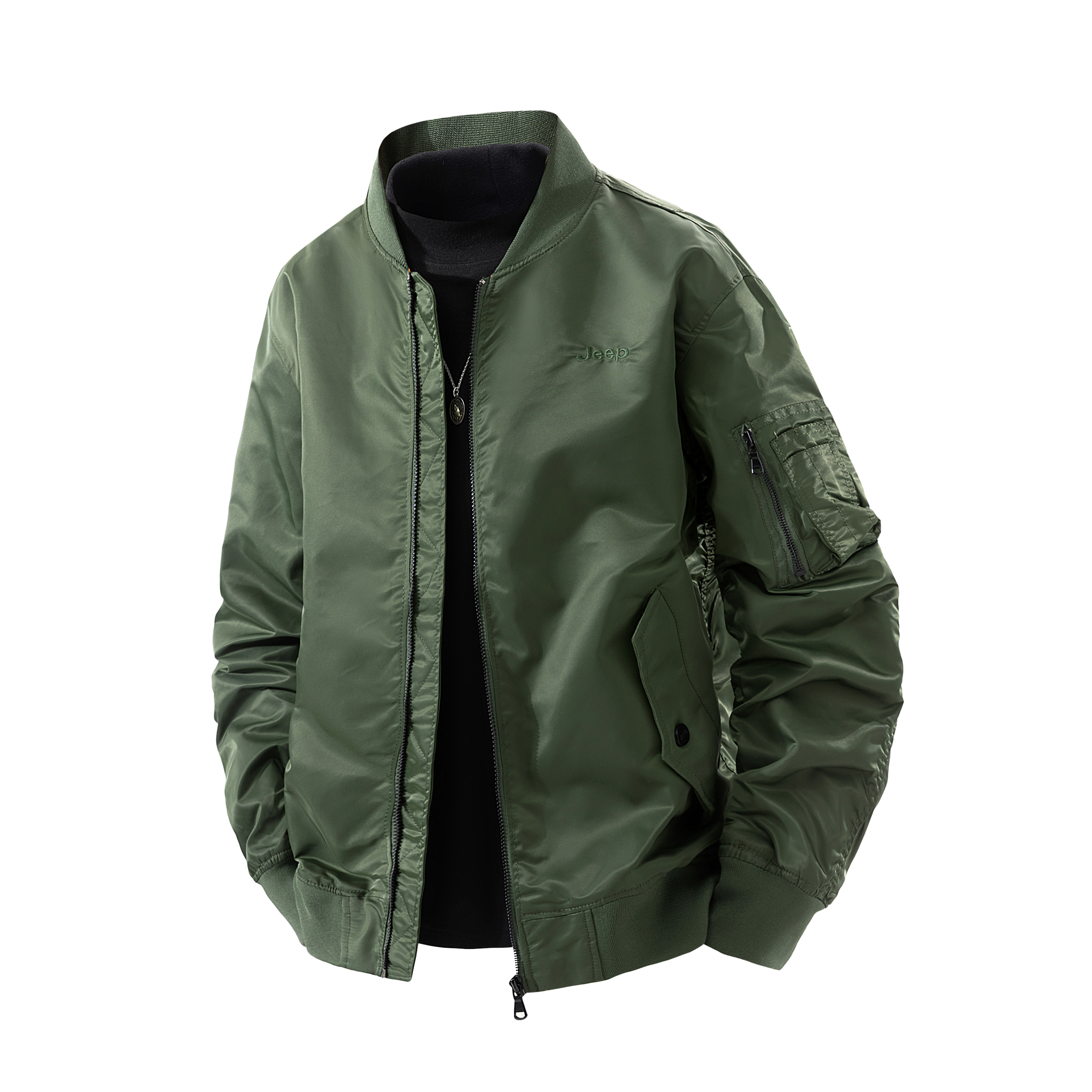 

Куртка Unisex с бейсбольным воротником утепленная Workwear Jeep, army зеленый