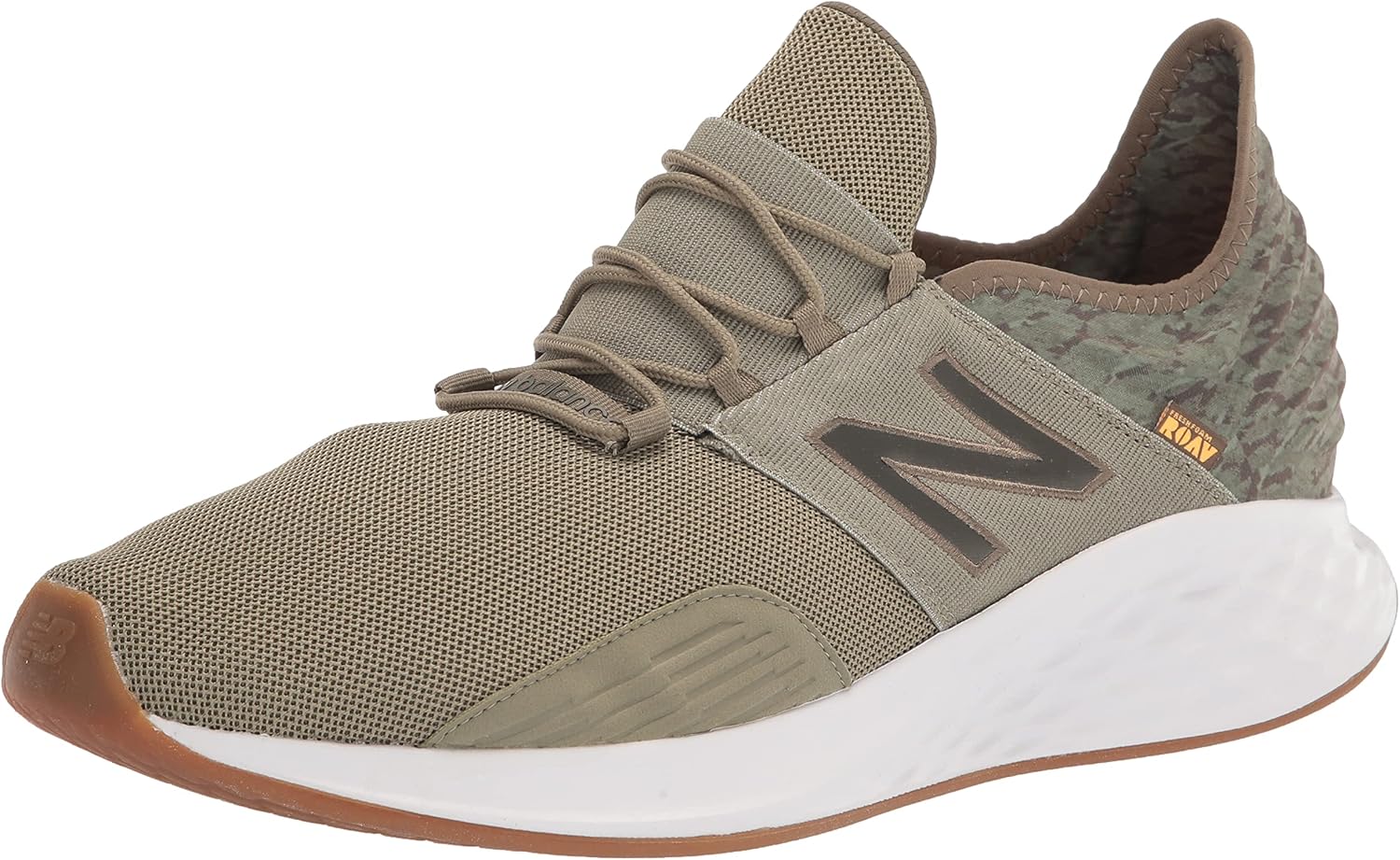 

Детские кроссовки для бега New Balance Fresh Foam Roav V1 Laceup, черные, 7, Olive/Green