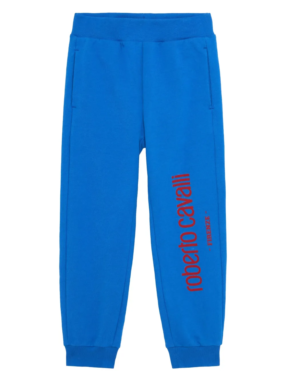 

Спортивные брюки с логотипом Roberto Cavalli Junior, синий