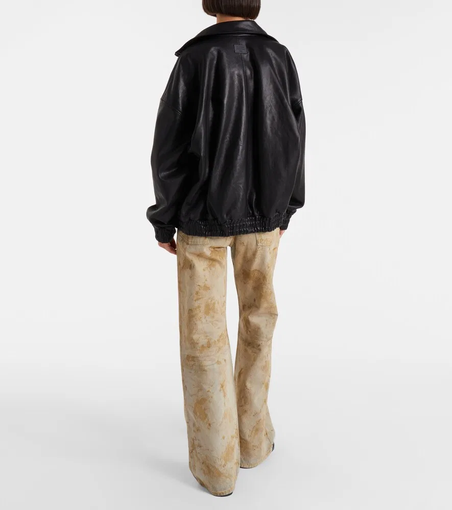 Рваные джинсы с широкими штанинами 2021 года Acne Studios, бежевый — фото 3