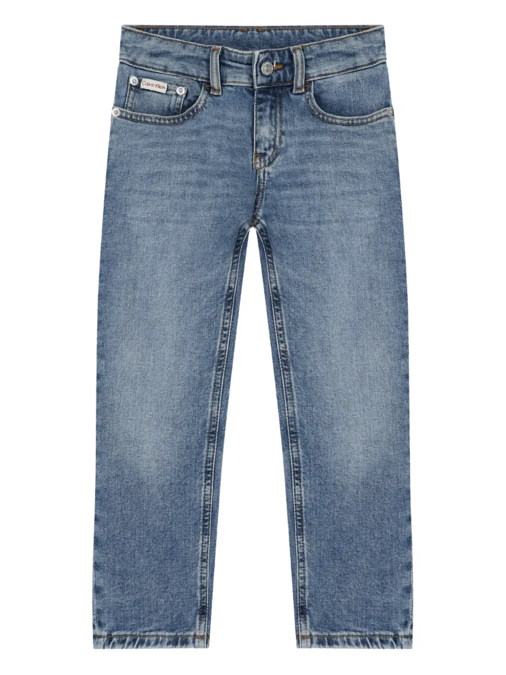 Джинсы с логотипом Calvin Klein Kids, синий