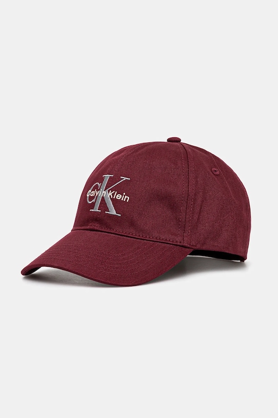 

Джинсовая кепка с козырьком, хлопковая Calvin Klein, бордовый