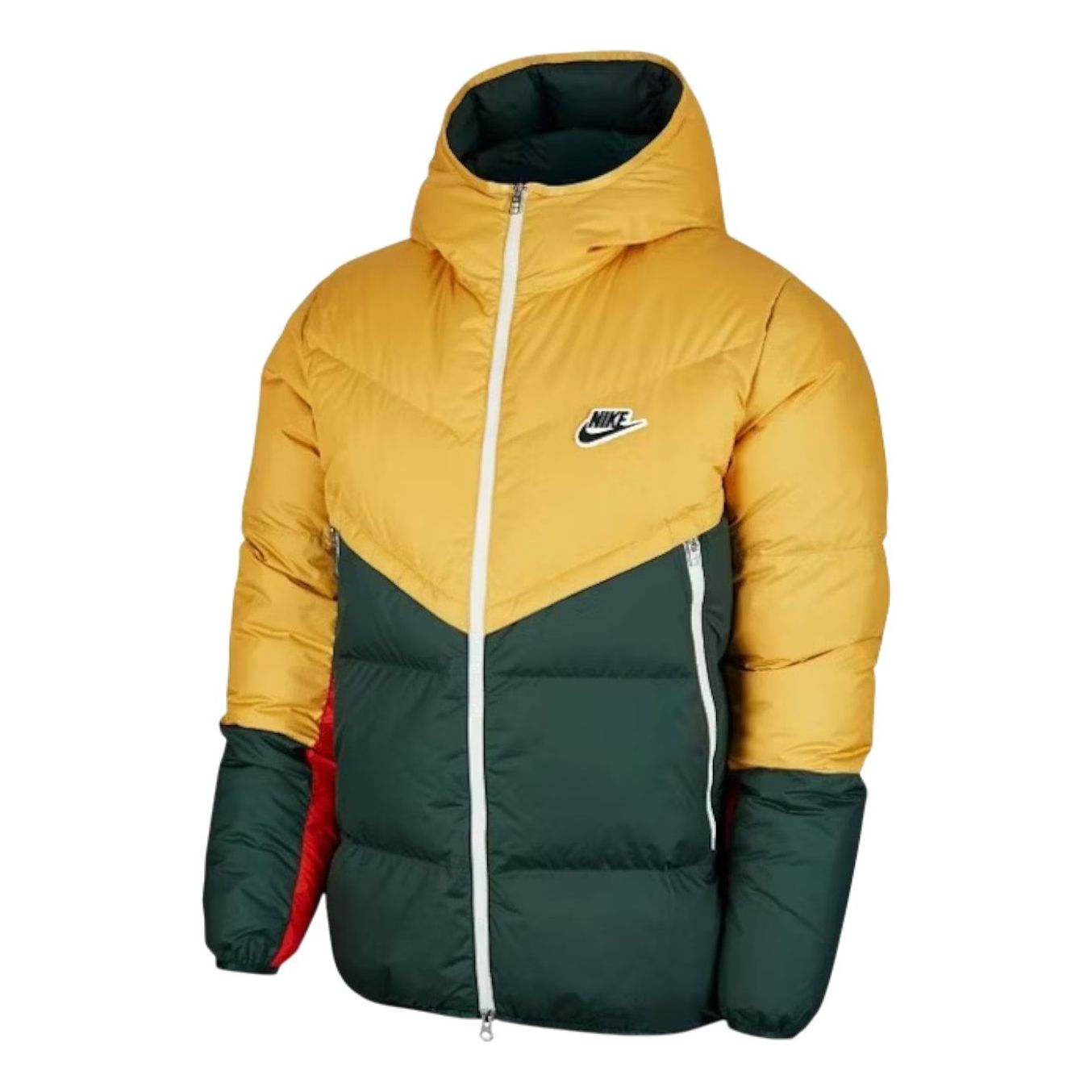 Пуховая ветровка Nike Sportswear Down-Fill Windrunner Jacket, цвет «Желто-зеленый»