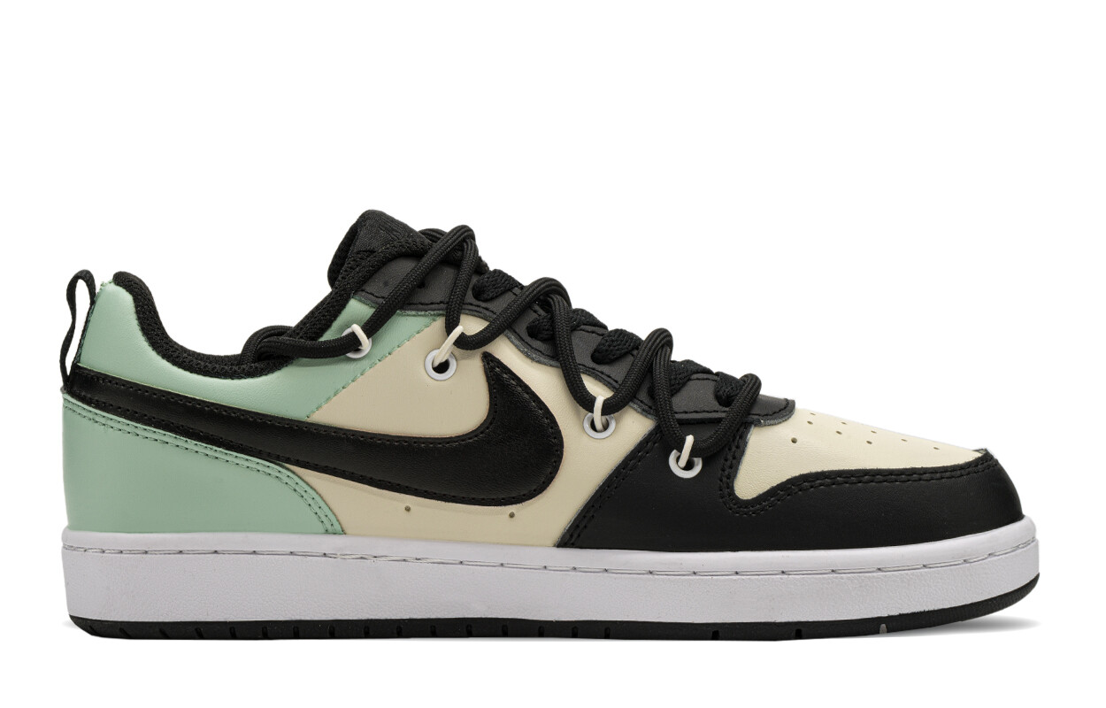 

Кроссовки Nike Court Borough Skateboard Shoes Women's Low-Top Black Blue, черный/синий