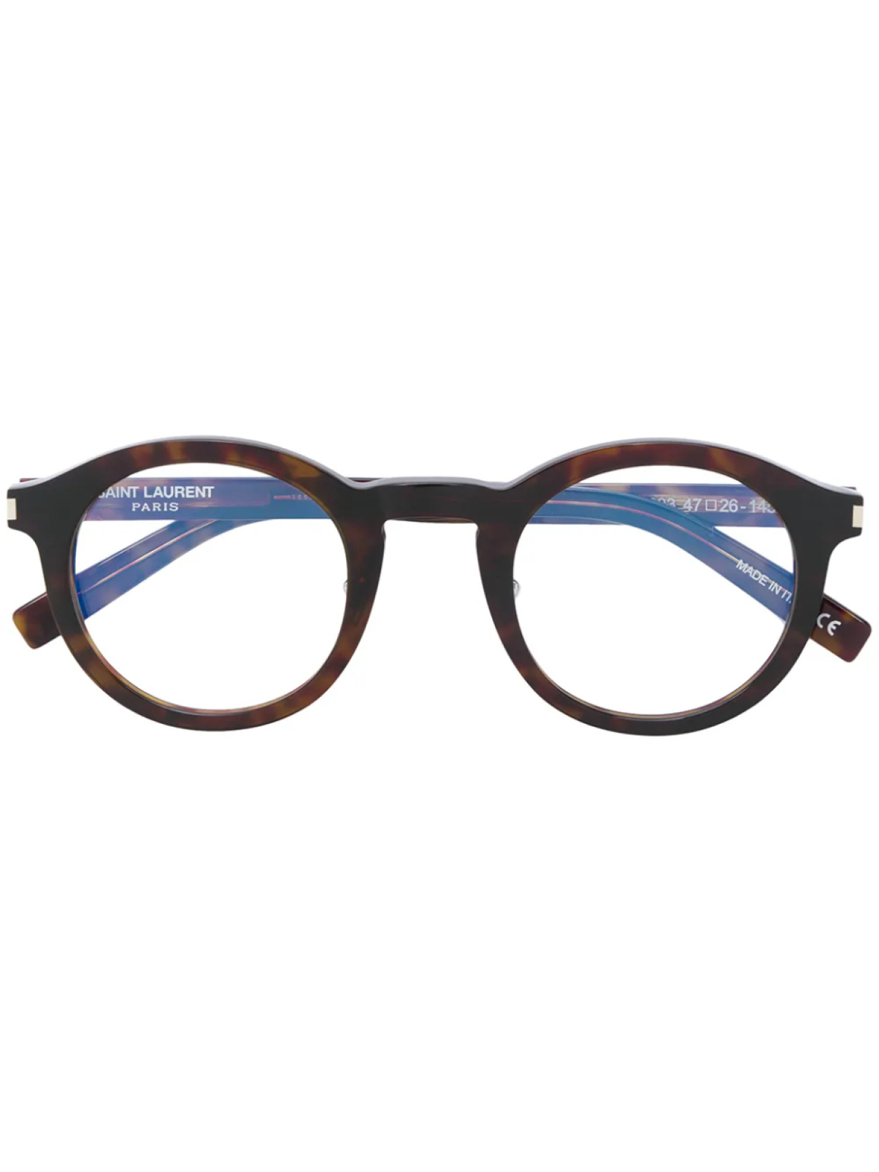 

Saint Laurent Eyewear очки с круглой оправой, коричневый