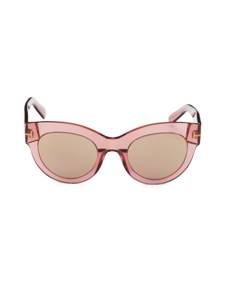 

Солнцезащитные очки «кошачий глаз» 51MM Tom Ford, розовый