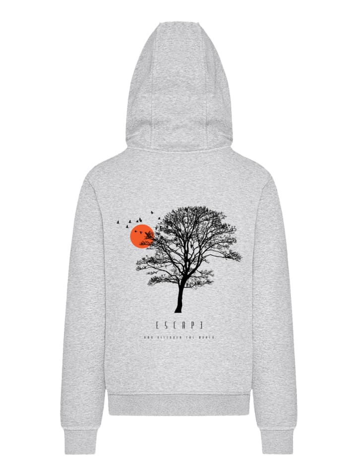 

F4NT4STIC Толстовка Escape Discover the World Tree Birds в серо-пятнистом цвете