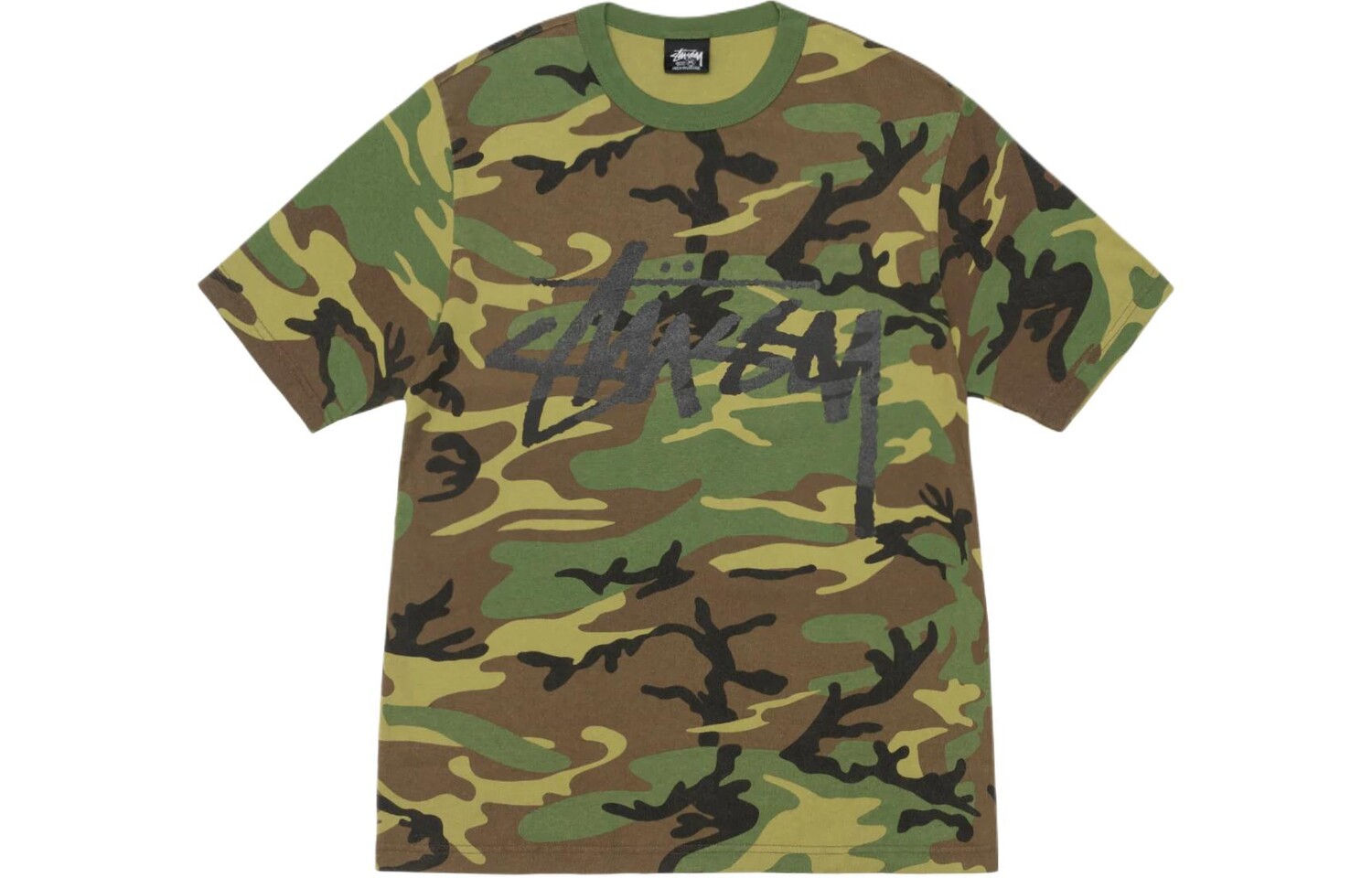 

Футболка Stussy унисекс, цвет Camouflage black