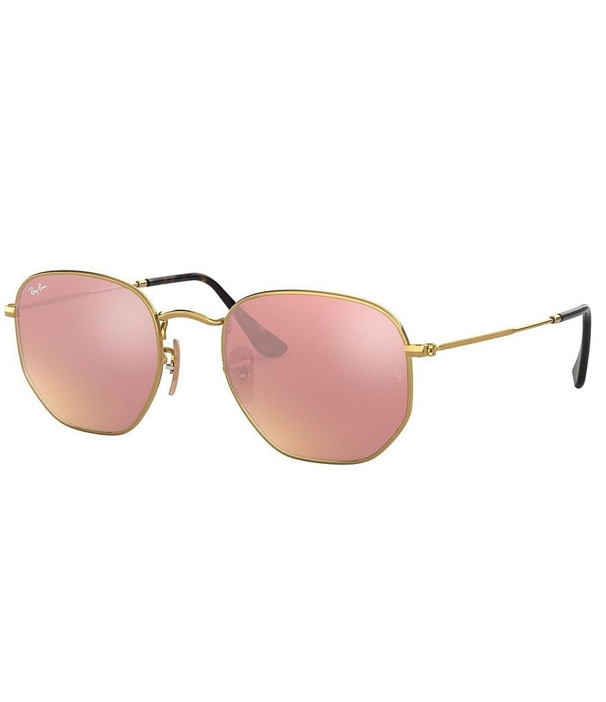 

Квадратные зеркальные солнцезащитные очки Ray-Ban унисекс RB3548N 51 мм, золотой
