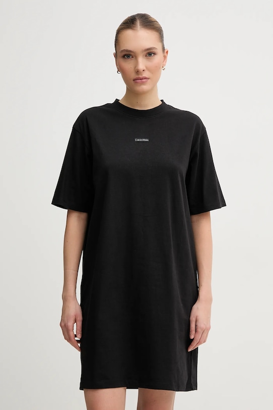 

Хлопковое платье Calvin Klein Jeans, черный