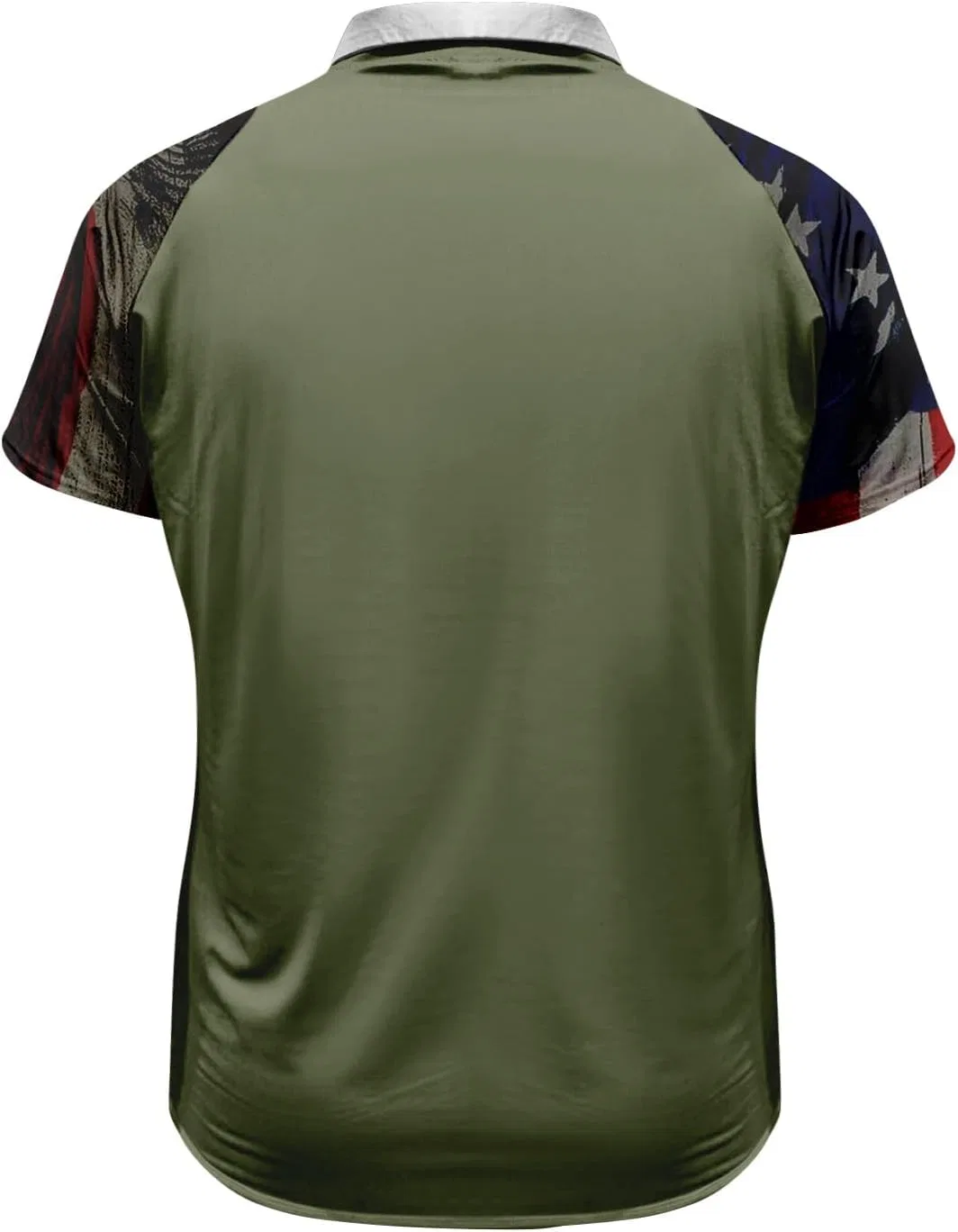 Мужская футболка с флагом США, 250 Years America, короткий рукав, патриотическая, 4-army Green — фото 2