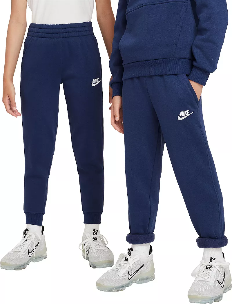 

Флисовые джоггеры Nike All Kids Fit Sportswear Club, цвет Midnight Navy/White