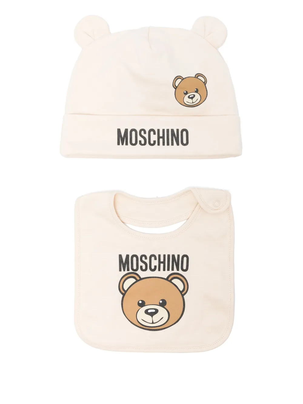 

Шапка бини с логотипом Moschino Kids, нейтральный