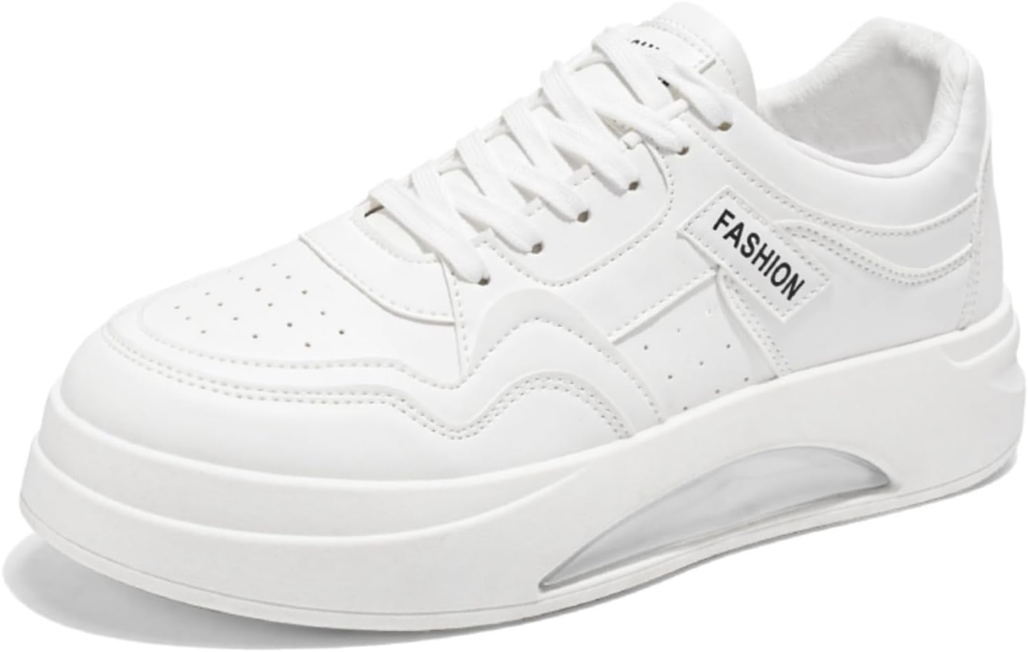 

Мужские спортивные туфли с комбинированной отделкой, повседневные шнурки, стильные низкие кеды, подходят для ежедневной и уличной носки, для прогулок, тенниса, бега и других видов спорта, модные и универсальные Aokisx, белый