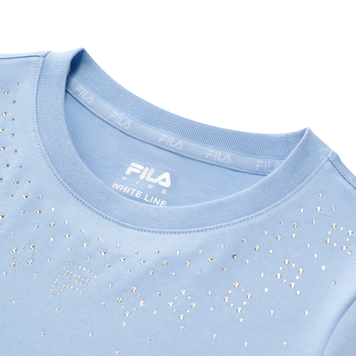 Флисовая футболка для подростков FILA KIDS, синий — фото 4