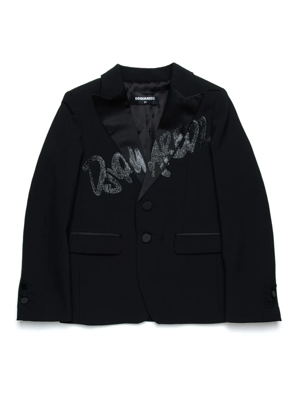 

Блейзер с логотипом DSQUARED2 KIDS, черный