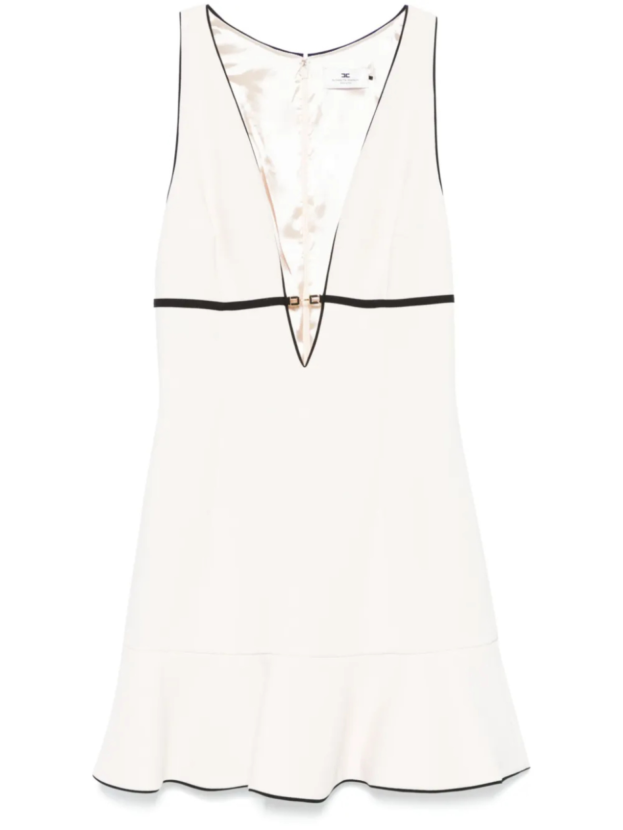 

Креповое платье мини Elisabetta Franchi, нейтральный