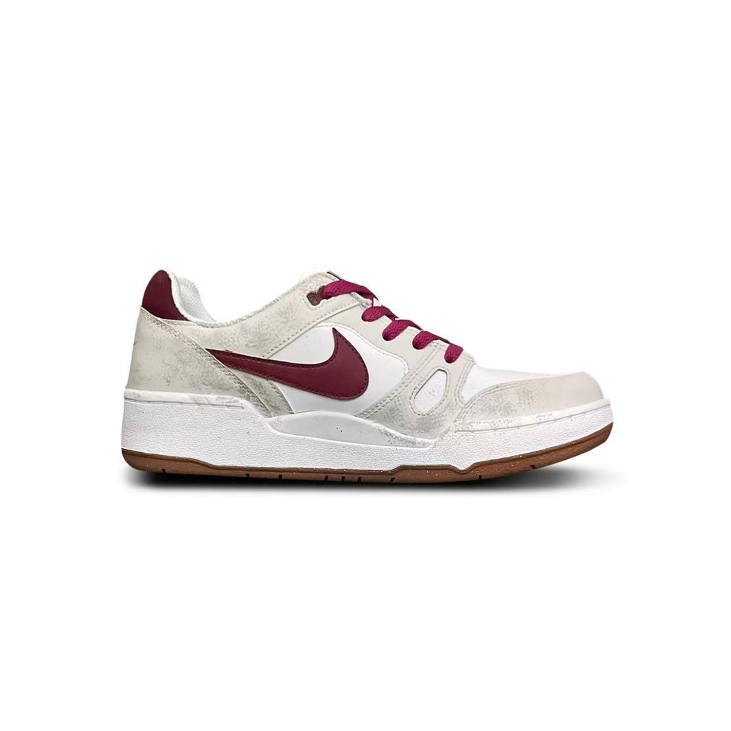 Nike Мужские низкие скейтбордные кроссовки Full Force Tower Rabbit Creative, черный с белым — фото 3
