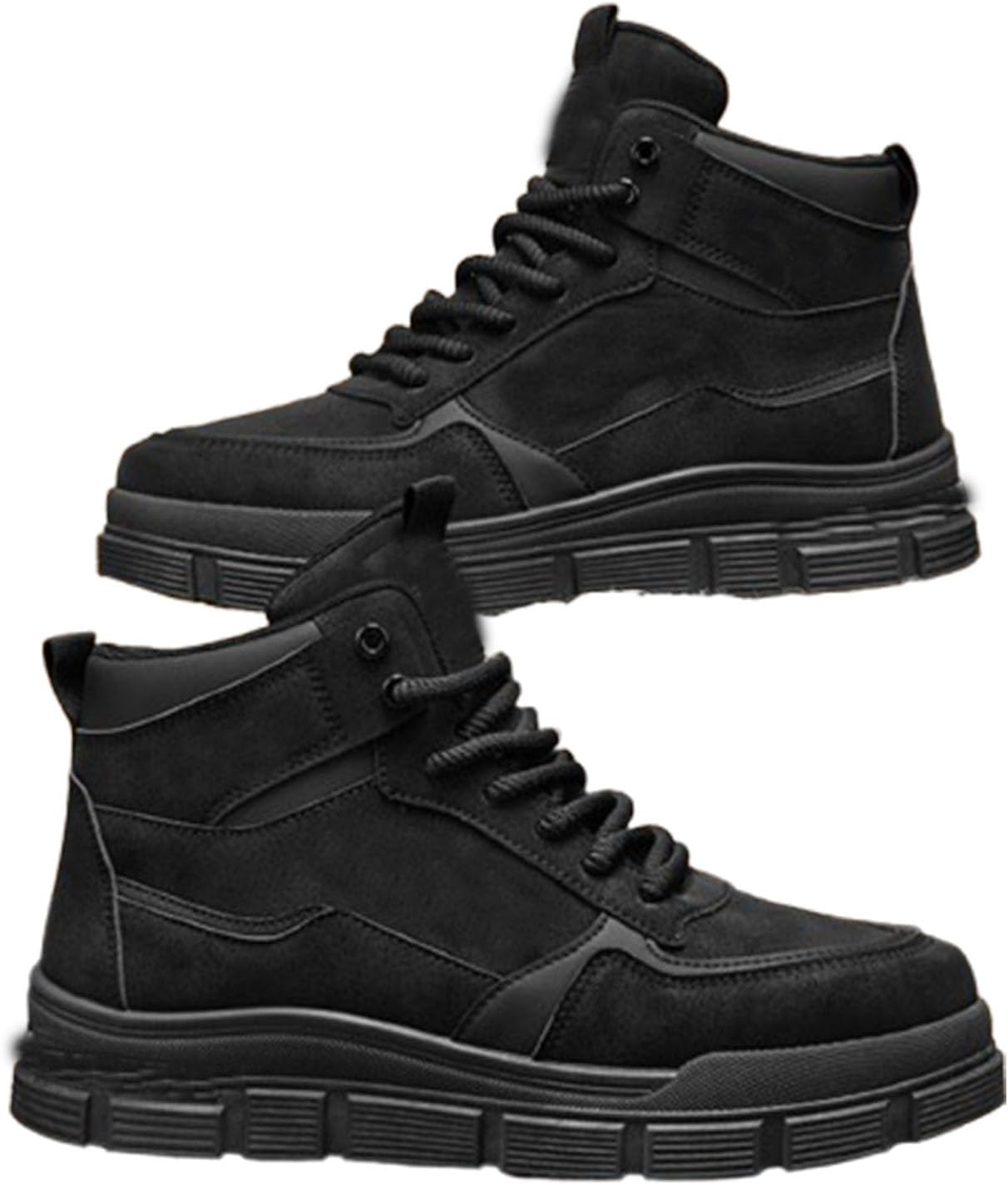 

Мужские ботинки, легкая защитная обувь для мужчин, нескользящие водонепроницаемые ботинки с композитным носком для строительства и походов Generic, черный