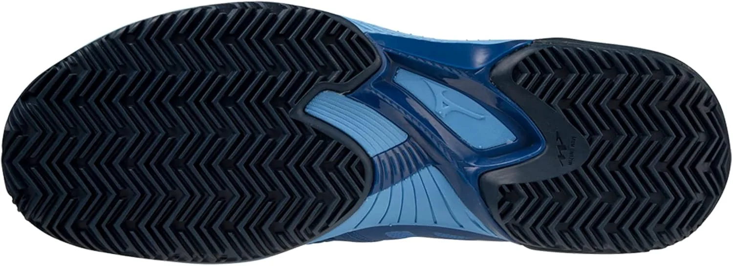 Мужские теннисные кроссовки Mizuno Wave Exceed Tour 5 CC, белый/синий — фото 2