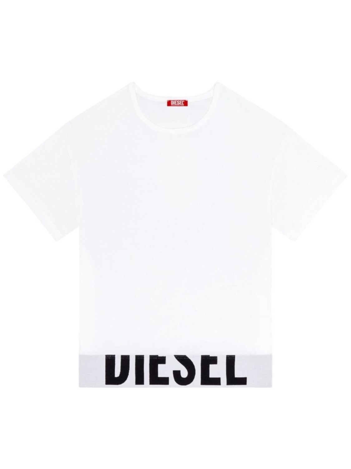 

Diesel укороченный топ с логотипом, белый