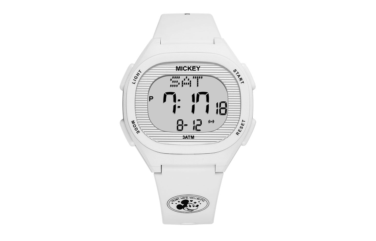 

Disney Часы Mickey Series Electronic Movement TPU Strap Watch Unisex Gray Dial