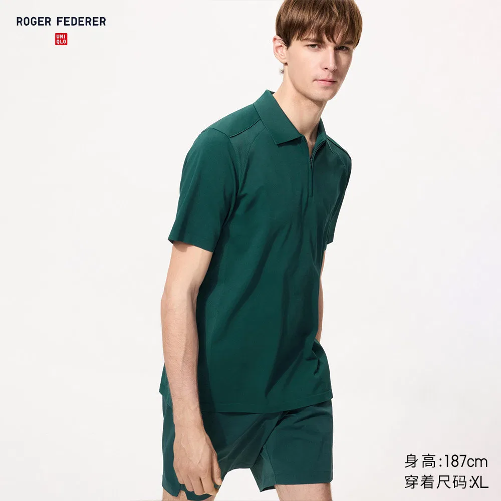 Поло Uniqlo бирюзовое, средняя посадка — фото 3