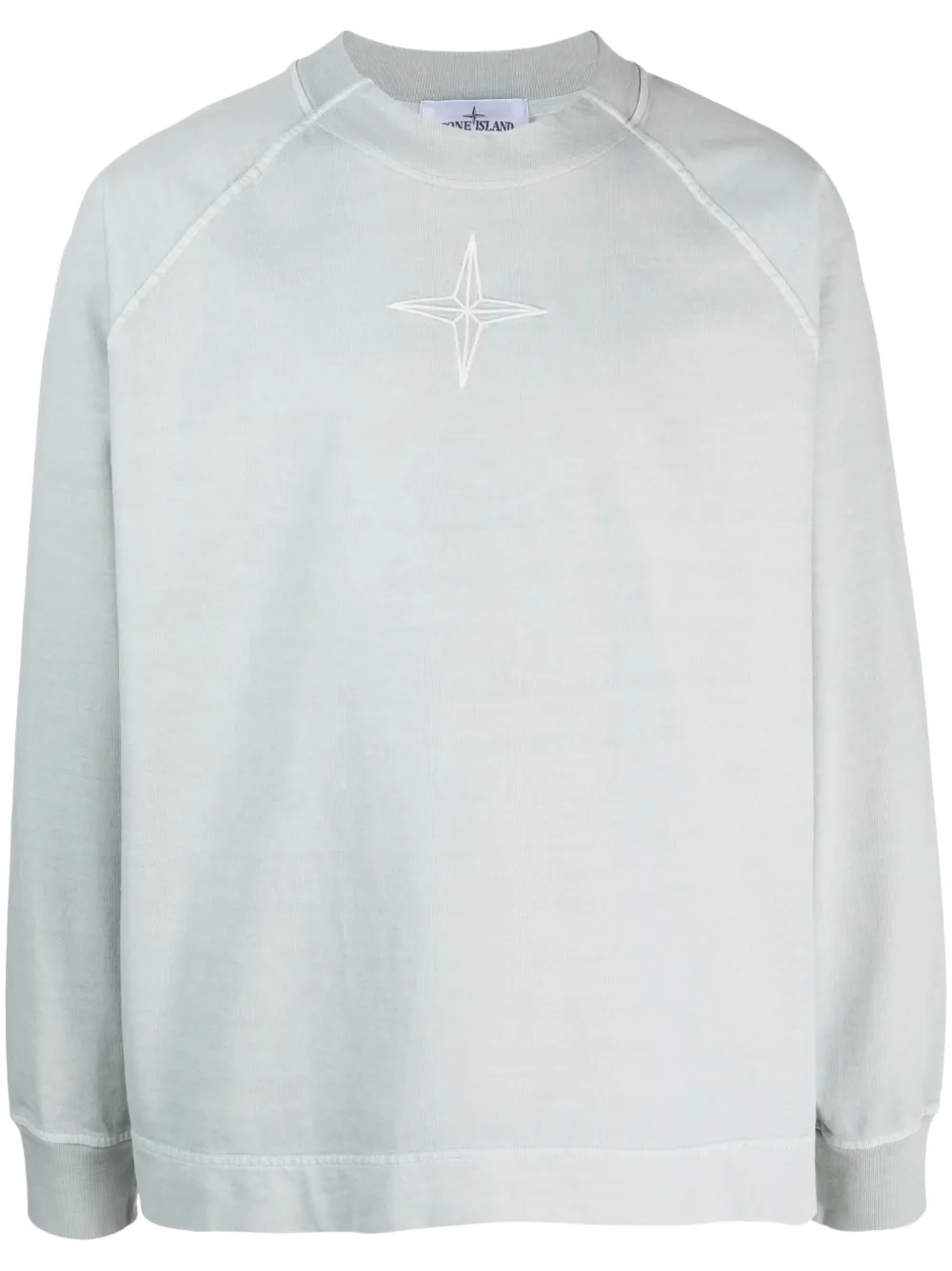 

Толстовка с вышитым логотипом Stone Island, синий