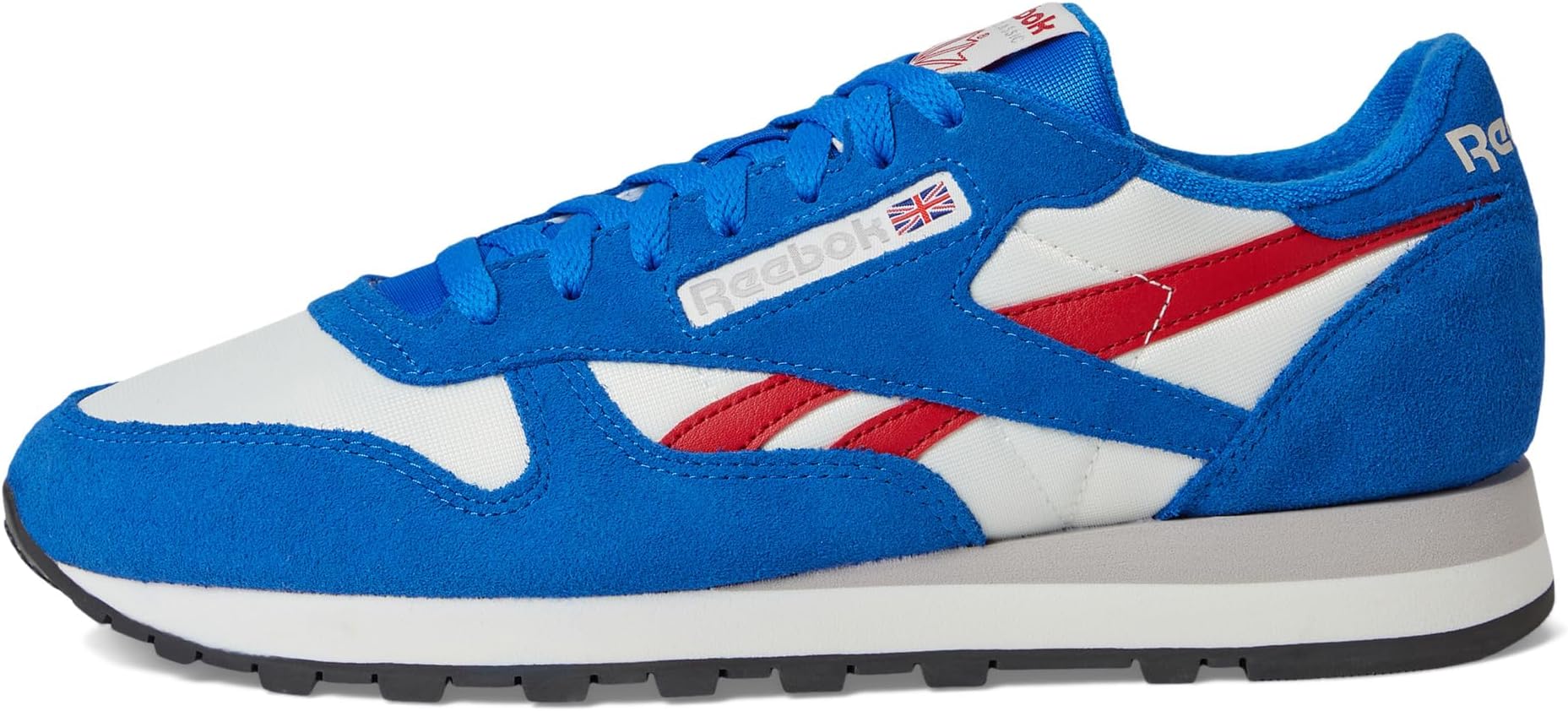 Кроссовки Unisex Reebok Lifestyle Classic Leather, Chalk/Optimum Blue/Vector Red — фото 4