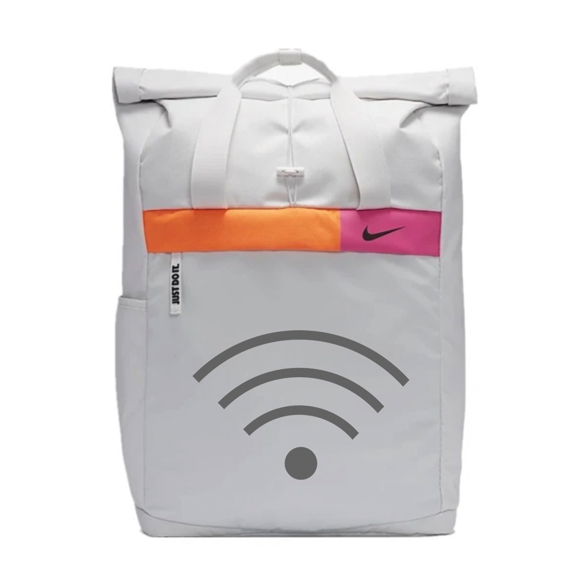 

Nike Тканевый рюкзак маленький динозавр унисекс светло-серебристый серый, WiFi