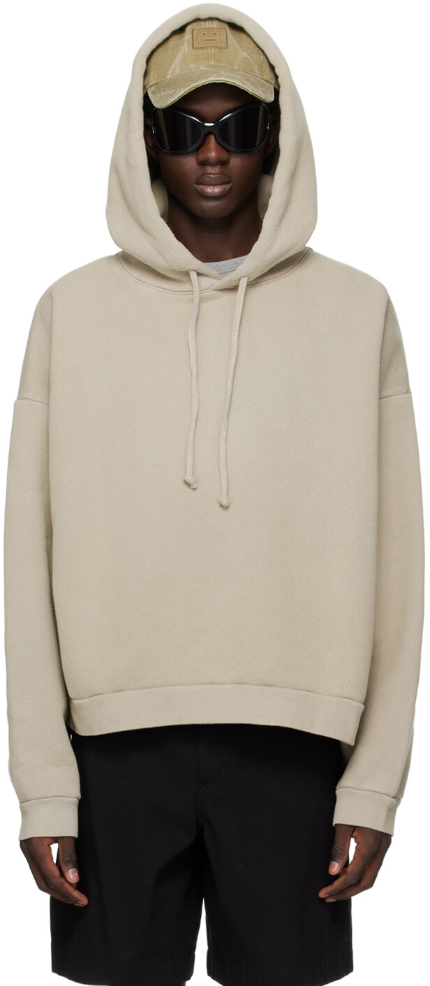 

Серый худи, окрашенный в готовую одежду Acne Studios