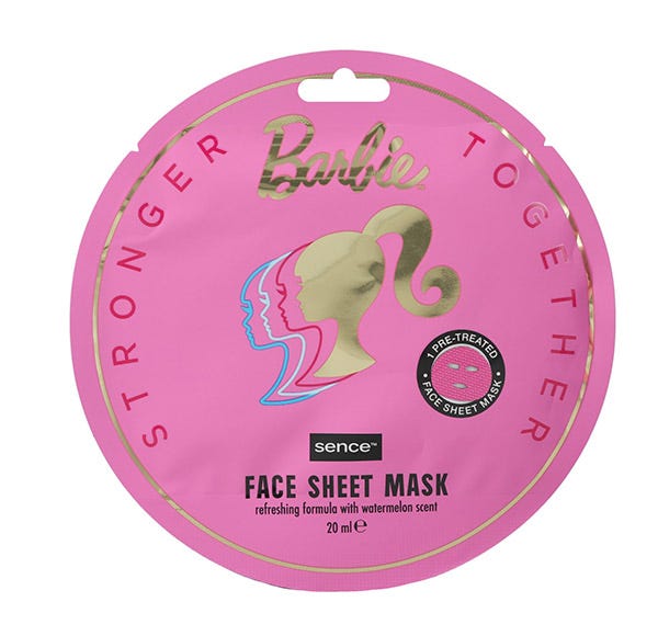 

Маска для лица с розовым узором SENCE Barbie