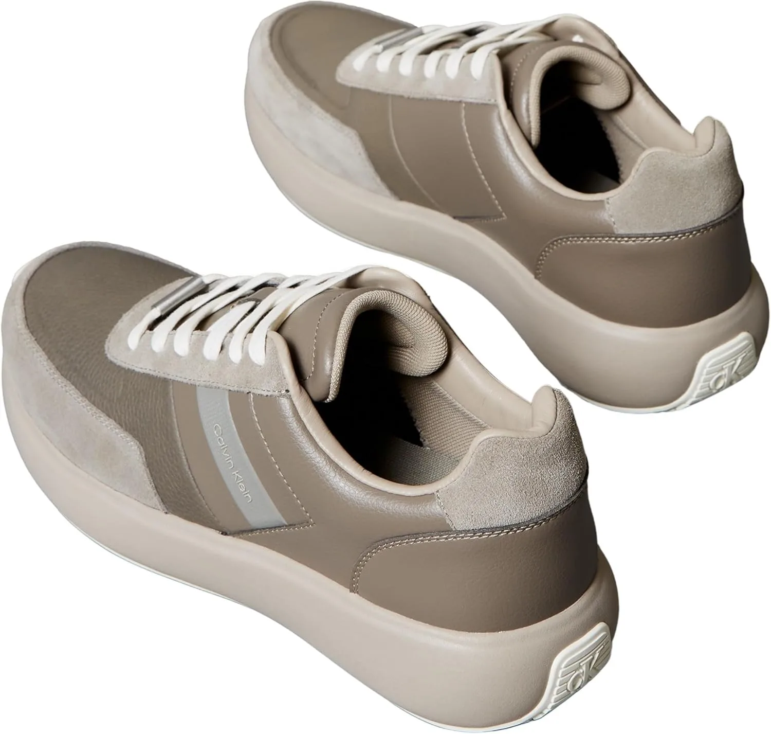 Мужские низкопрофильные кроссовки Calvin Klein City Runner с шнурком LTH Hm0hm02033, коричневый — фото 2