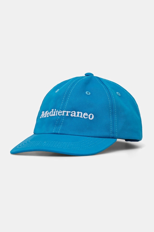 

Хлопковая кепка с козырьком Mediterraneo Drivemebikini, синий
