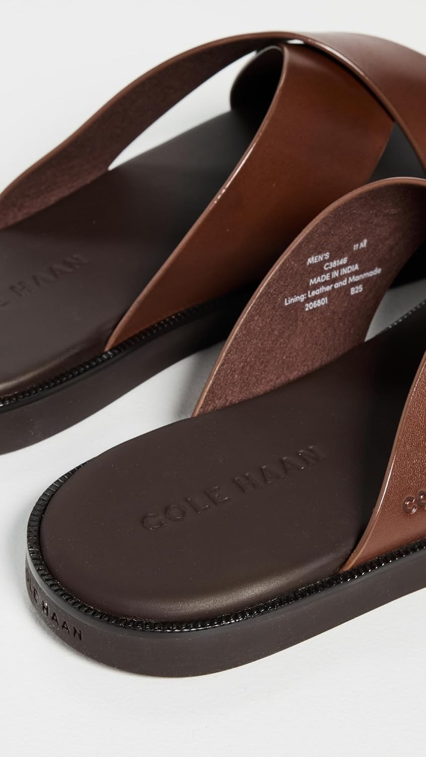 Мужские сандалии Cole Haan Nantucket с перекрещивающимися ремешками, Woodbury Brown/Java — фото 3
