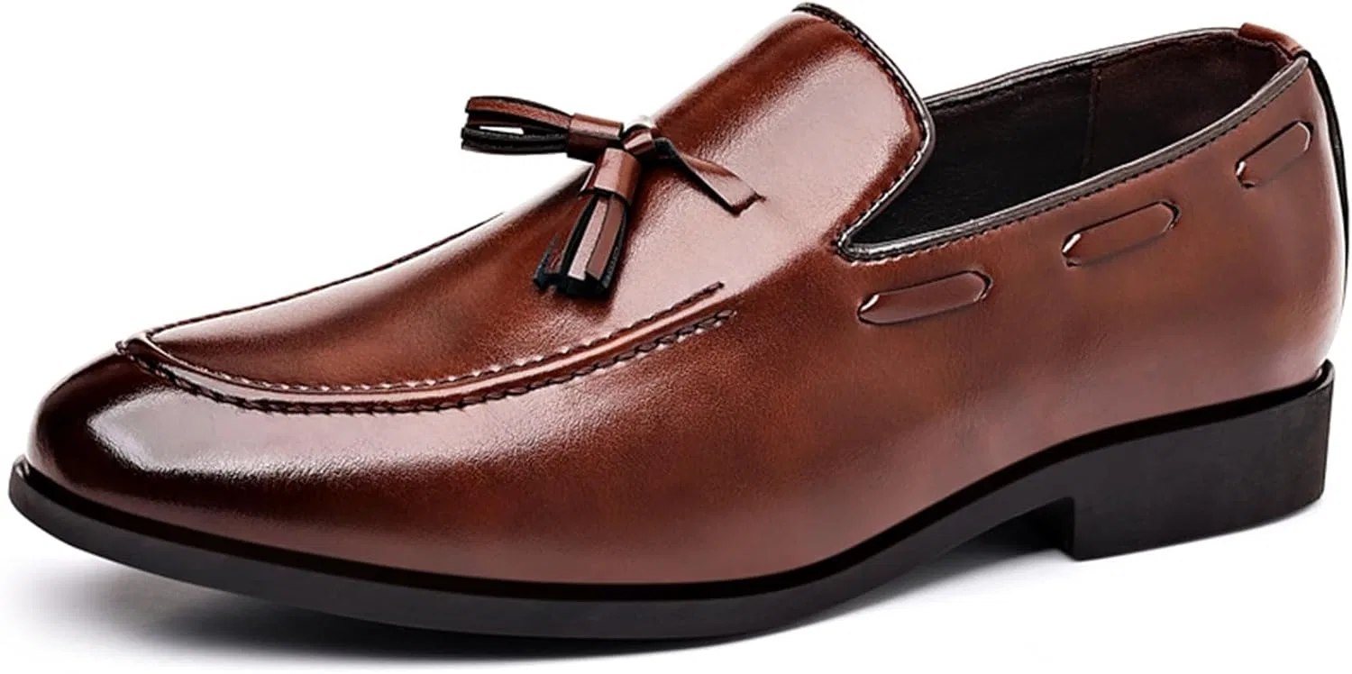 Лоферы классические туфли Tassel Dress Shoes Brown NIGXWNS