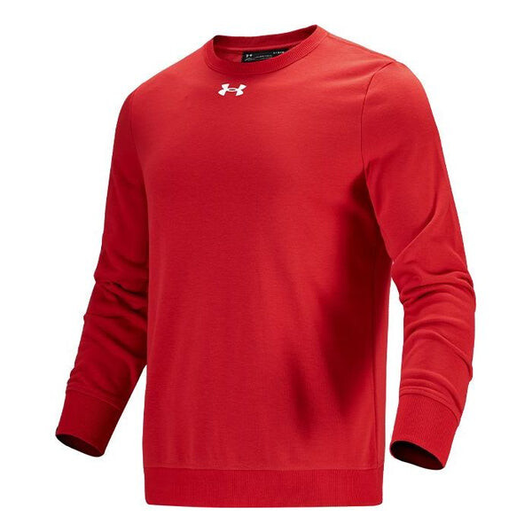 

Толстовка men's training sports knit round neck pullover red Under Armour, красный