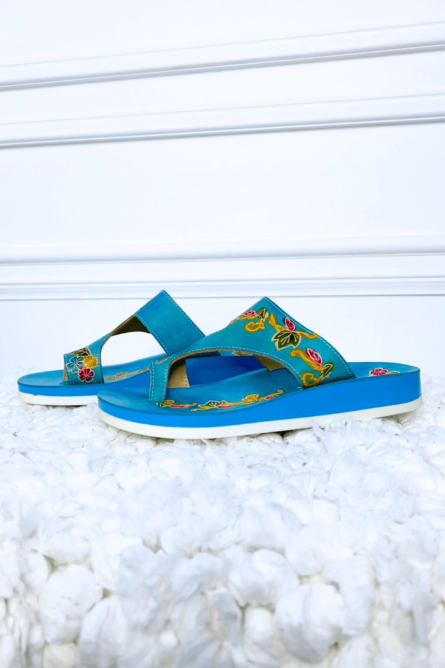 Сандалии Eden бирюзового цвета Corkys Footwear — фото 2