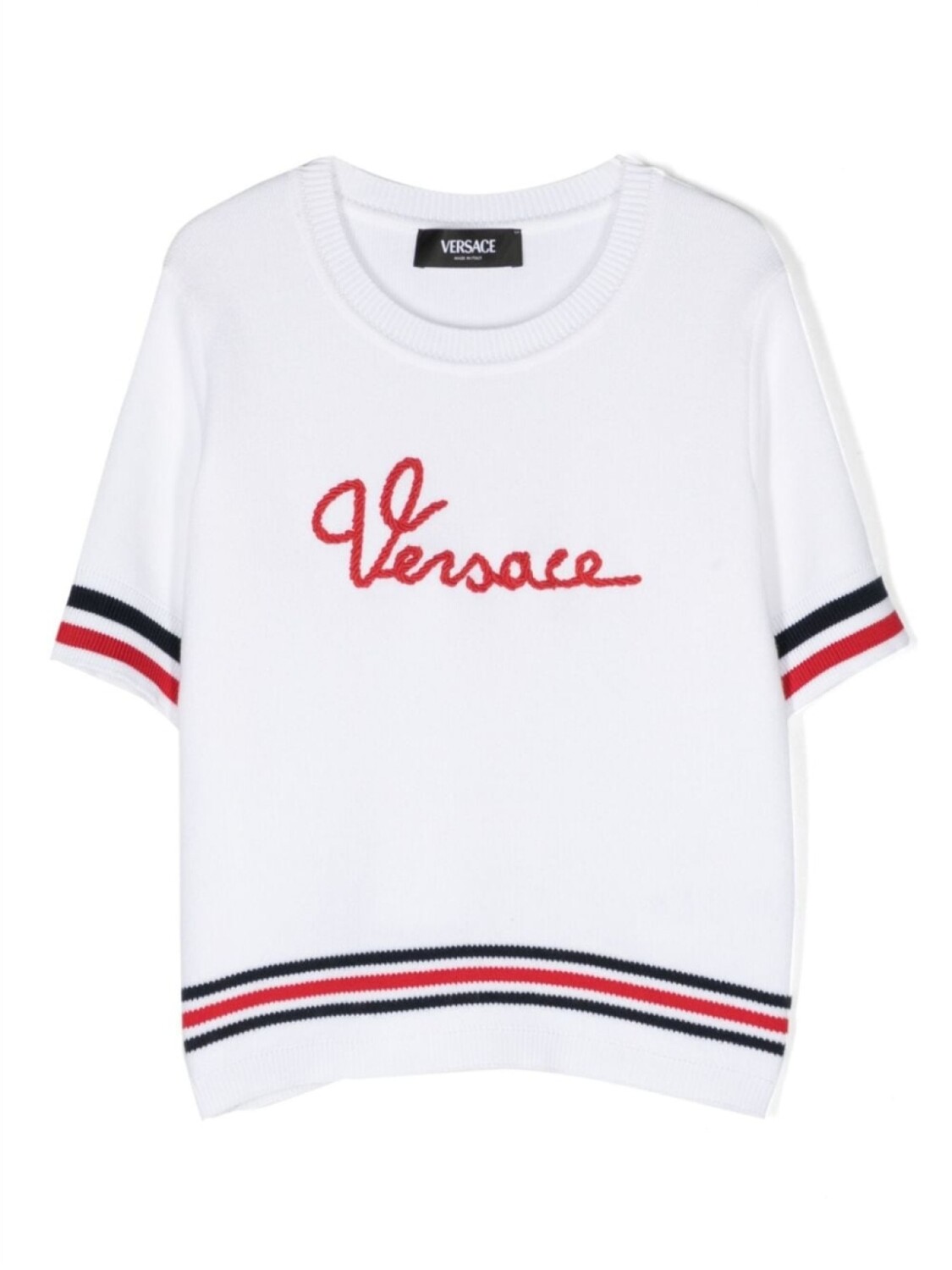 

Versace Kids джемпер Marine с вышитым логотипом, белый