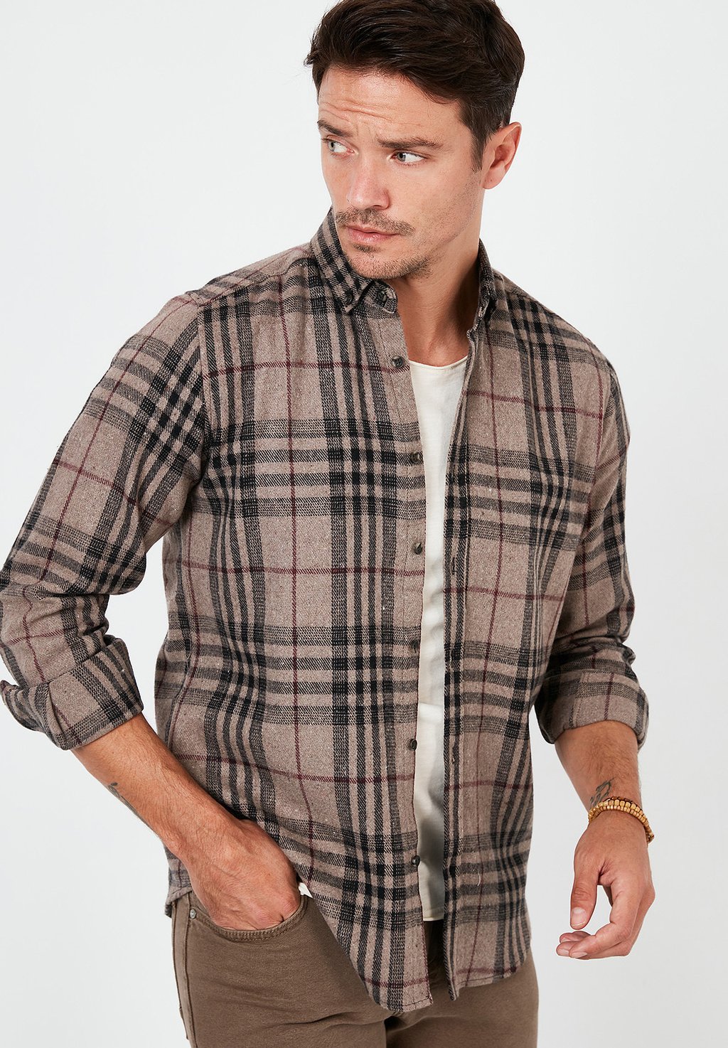 

Рубашка PLAID PATTERNED Buratti, коричневый