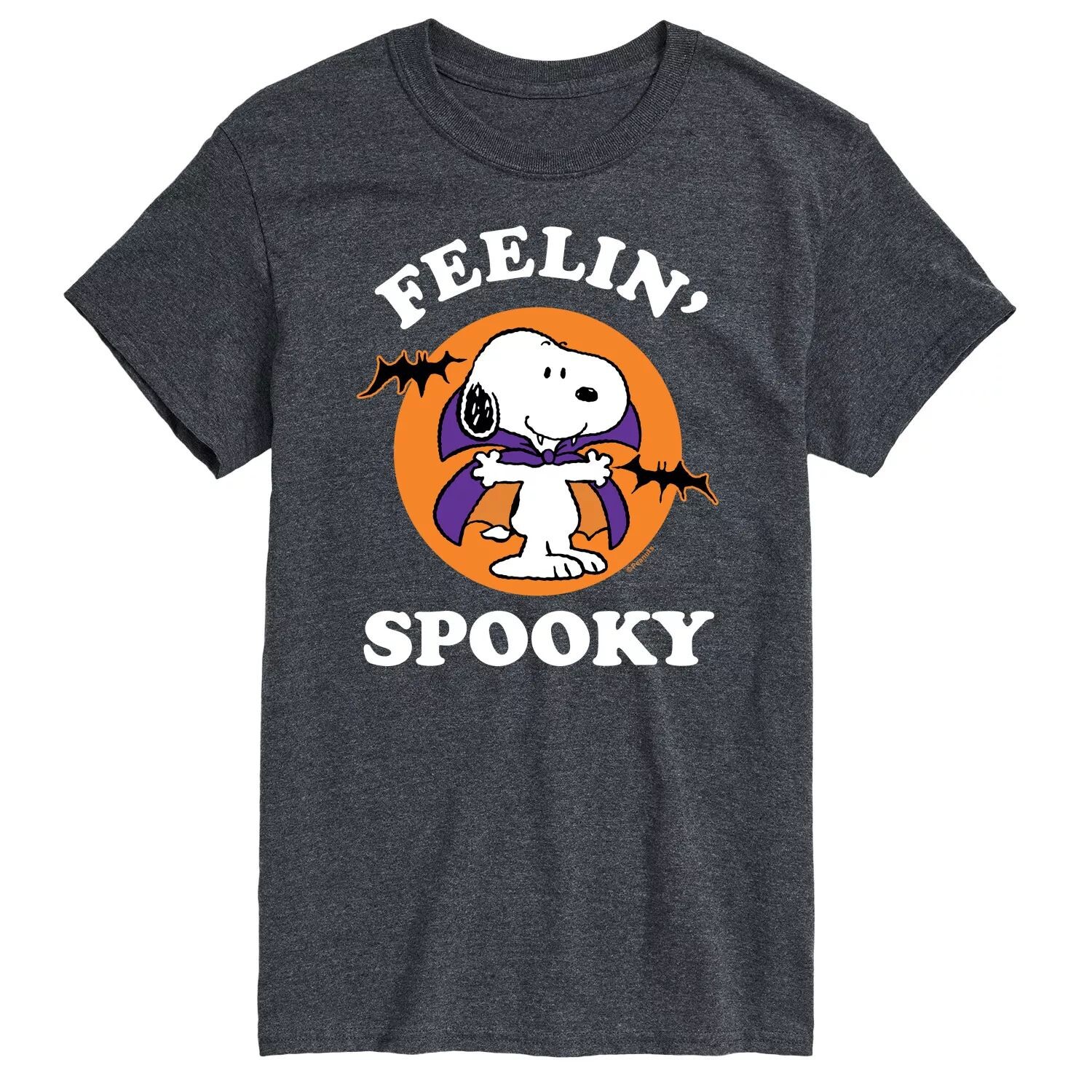 

Футболка Big & Tall Peanuts Feelin Spooky Licensed Character, серый