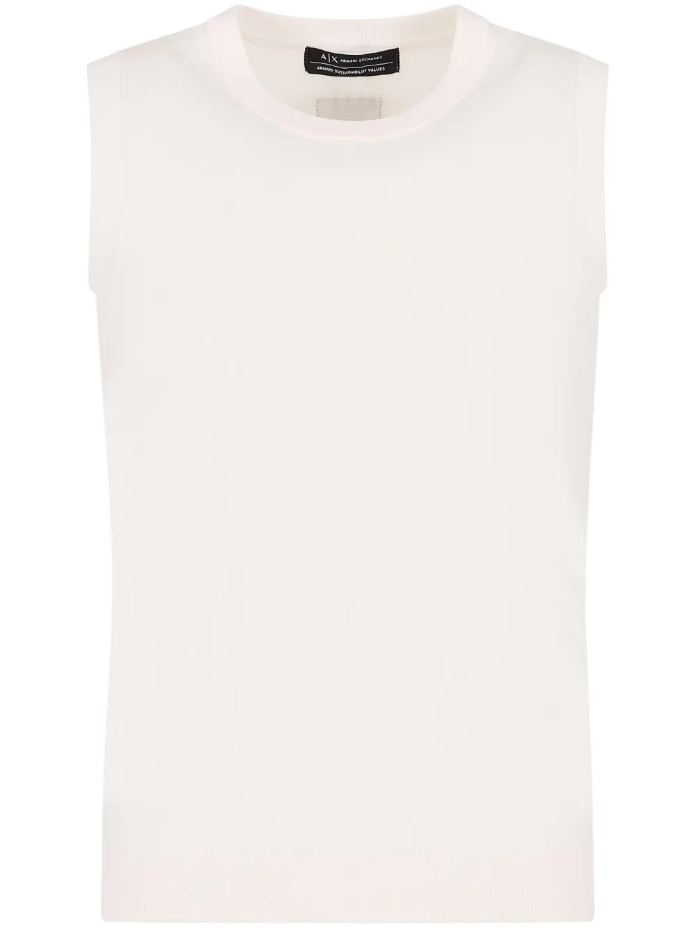 

Топ с нашивкой-логотипом Armani Exchange, белый