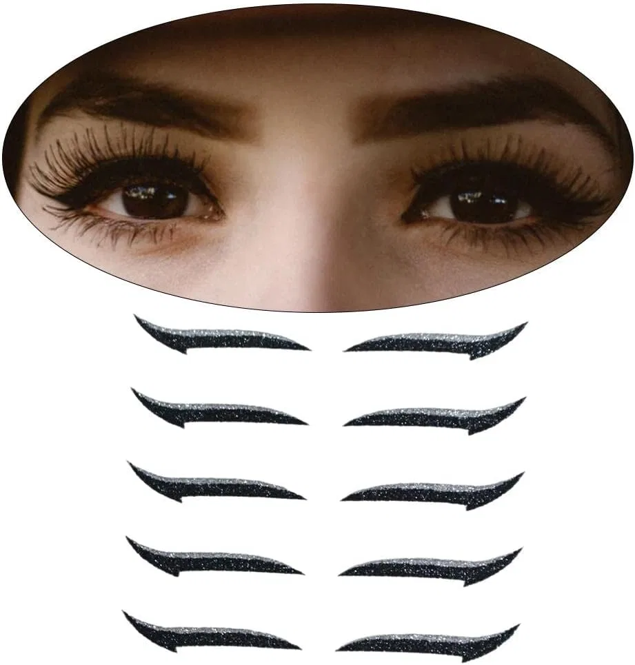 Наклейки для глаз Eyeliner Sticker Kodxylytix, 5 пар, серый — фото 3